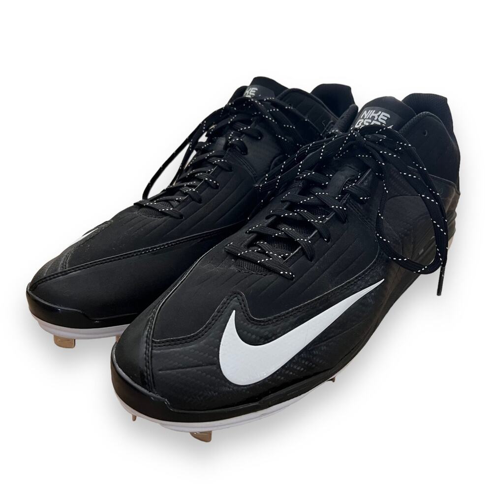Nike Air MVP Pro 2 Metal Baseball Cleats Men's Size 15 Black White 684685-010